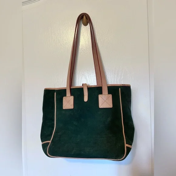 VINTAGE DOONEY & BOURKE Suede Leather Tote Bag - Picture 7 of 16